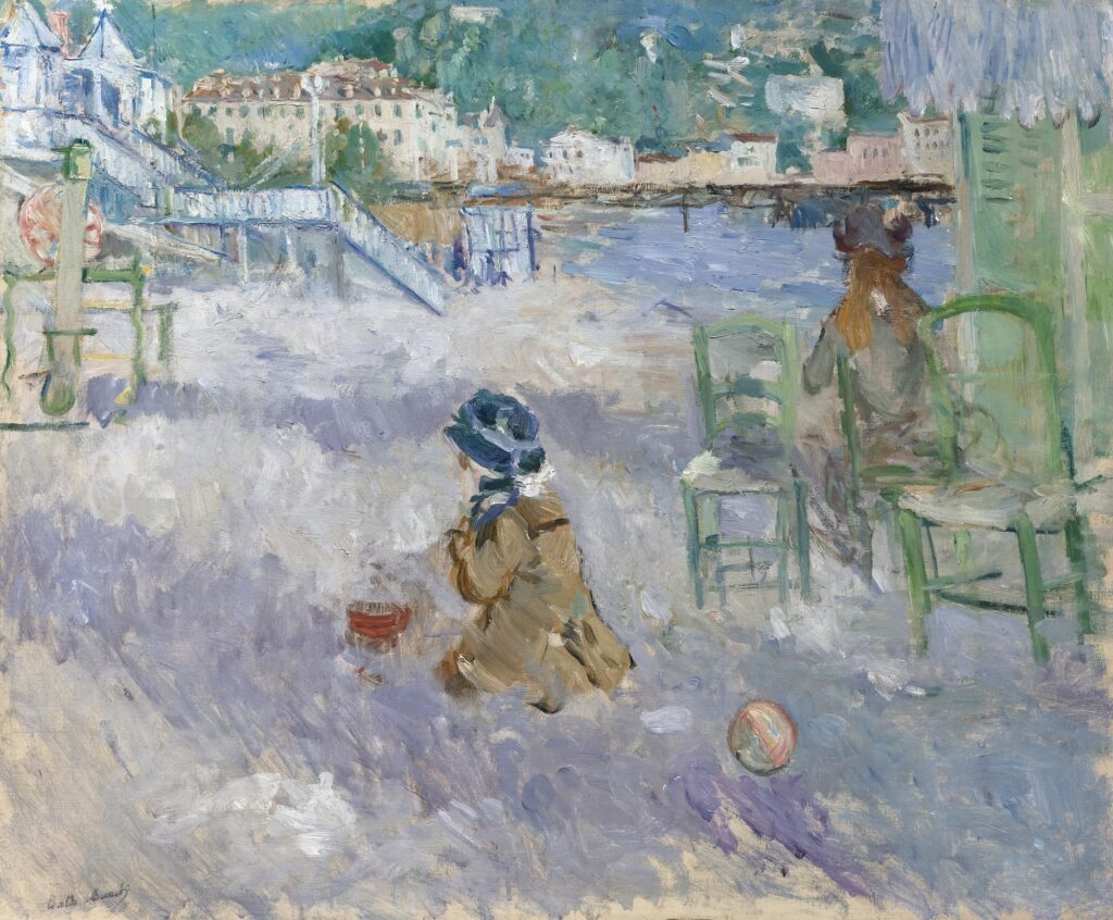 Berthe Morisot, La spiaggia di Nizza. Pubblico dominio, Wikimedia Commons