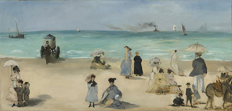 Édouard Manet, Sulla spiaggia di Boulogne. Pubblico Dominio, Wikimedia Commons