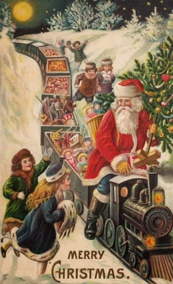 Babbo Natale sul trenino