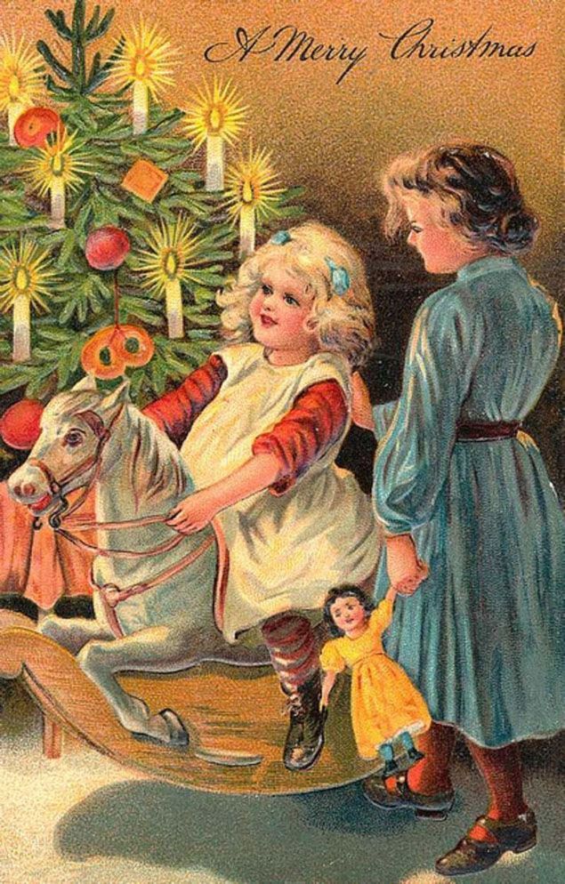 Bambine con dondolo