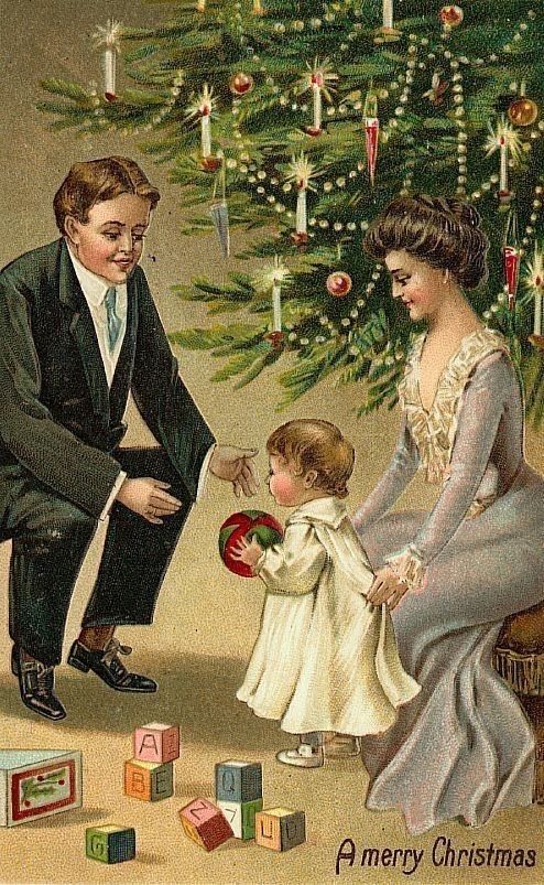Famiglia vicino all'albero