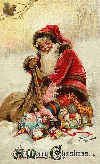 Frances Brundage, Cartolina di Natale. Foto Wikimedia Commons, pubblico dominio