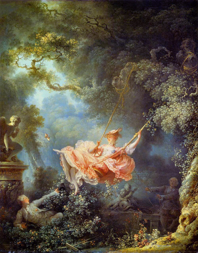Fragonard, L'altalena. Immagine da Wikimedia Commons, pubblico dominio