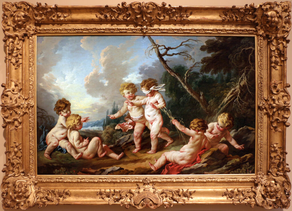 Francois Boucher, Moscacieca, 1733, Indianapolis Museum of Art. Immagine Sailko CC BY 3.0, Wikimedia Commons