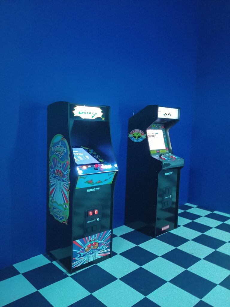 The Art of Play, Arcade, Postazioni videogiochi. Foto di Grazia Merelli