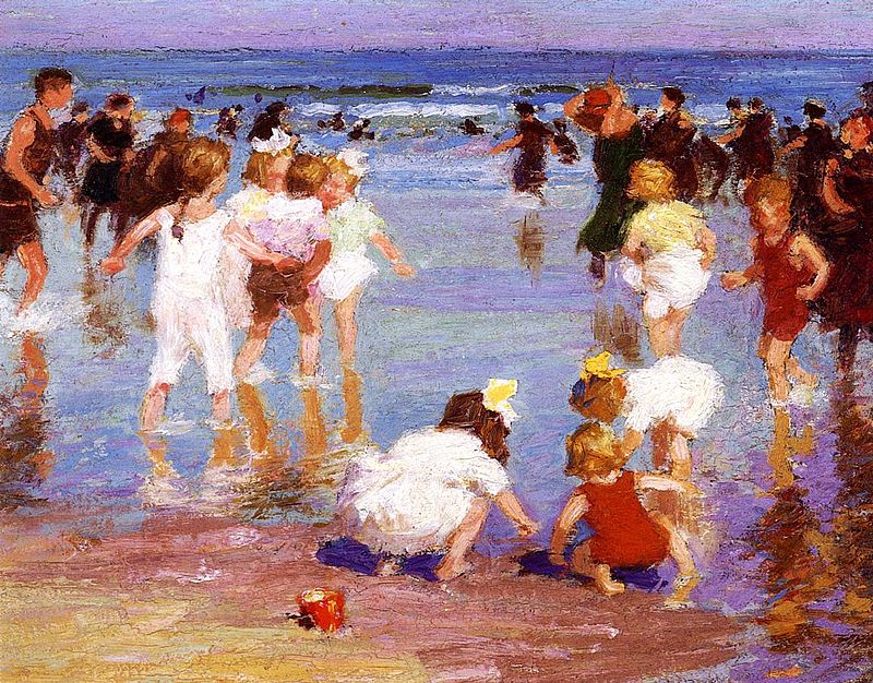 Edward Henry Potthast, Happy Days. Immagine pubblico dominio, Wikimedia Commons