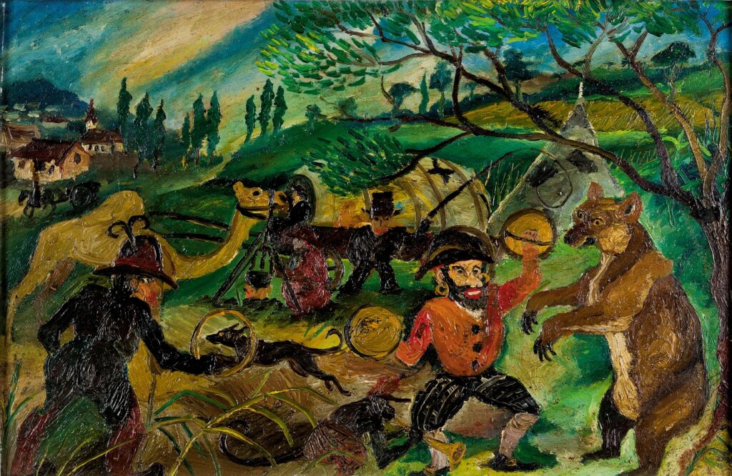 Antonio Ligabue, Il circo, 1928-1939, Collezione Michele Berra, Comodato Museo civico Luigi Mallé di Dronero, Cuneo