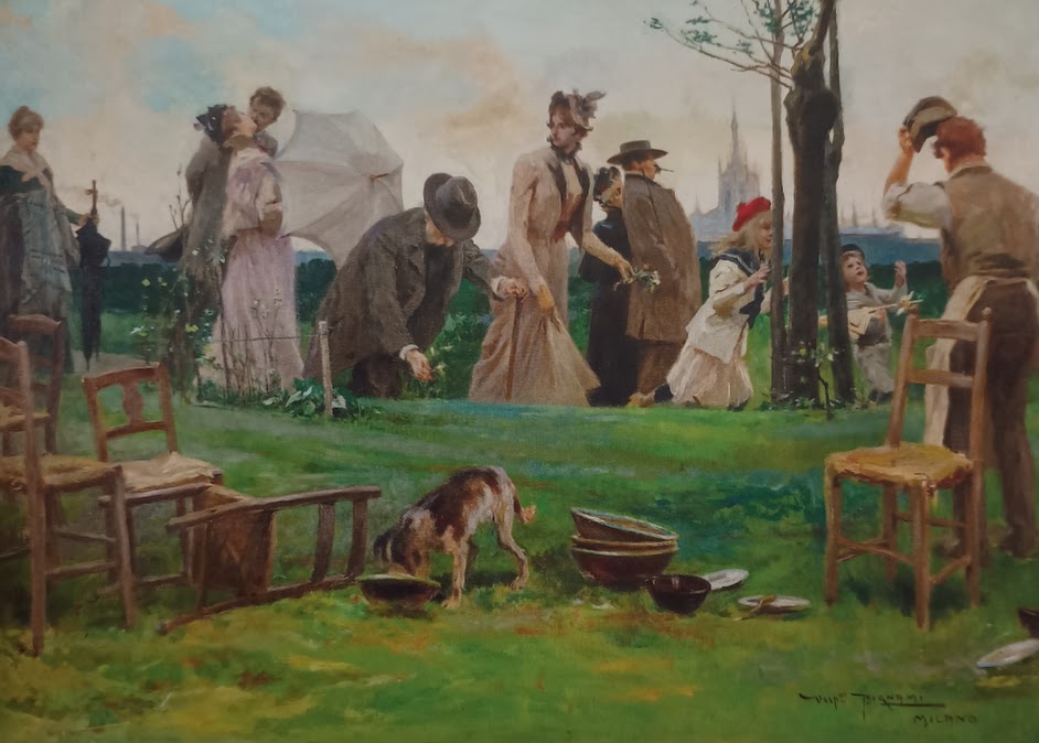 Vespasiano Bignami, Il dì di San Giorgio o La festa della Panera, 1900 circa, Collezione Banco BPM