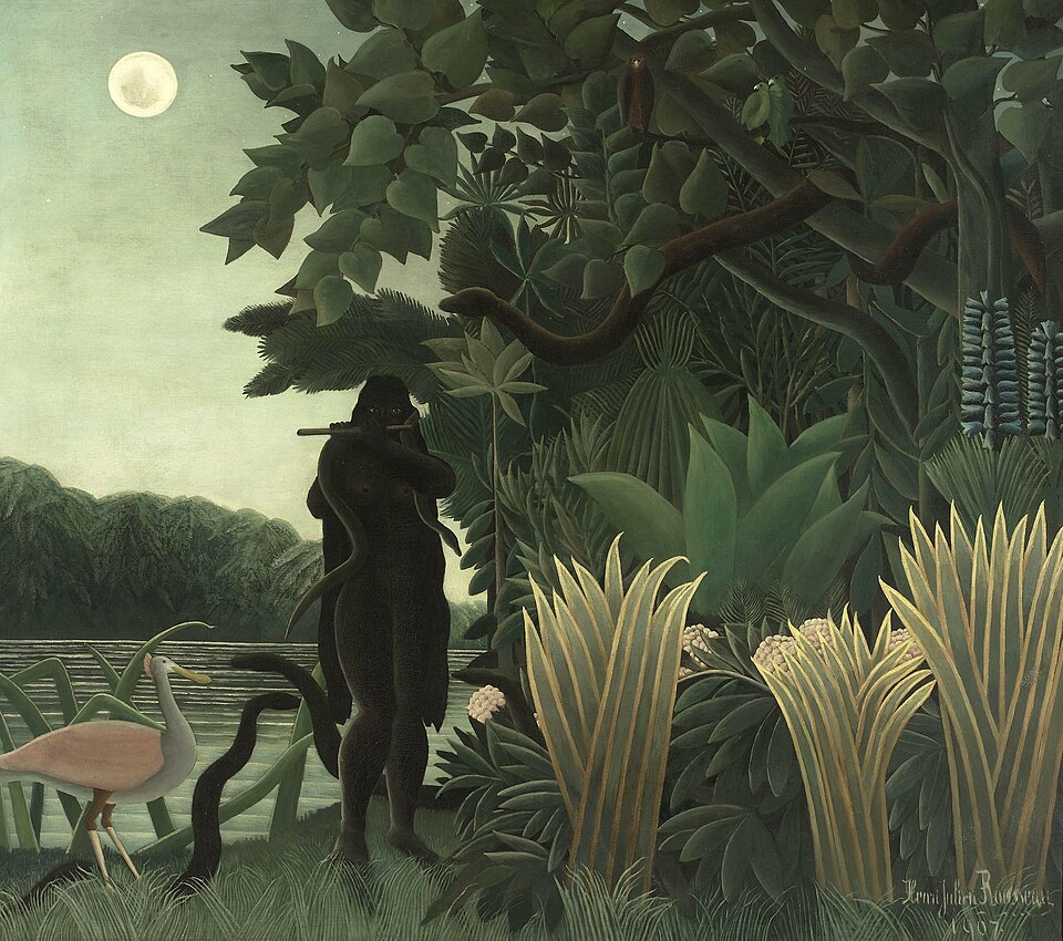 Henri Rousseau, L'incantatrice di serpenti, 1907, Museé d'Orsay, Parigi