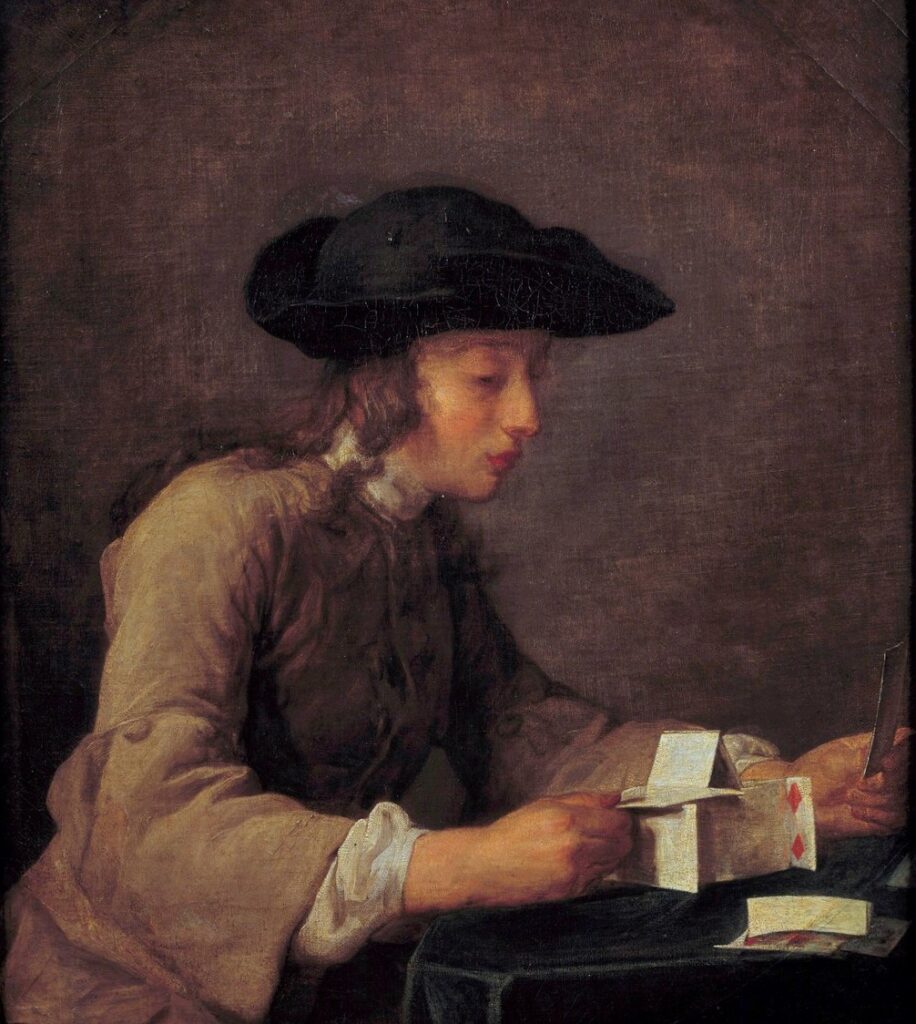 Jean-Baptiste-Siméon Chardin, Il castello di carte, Louvre, Parigi
