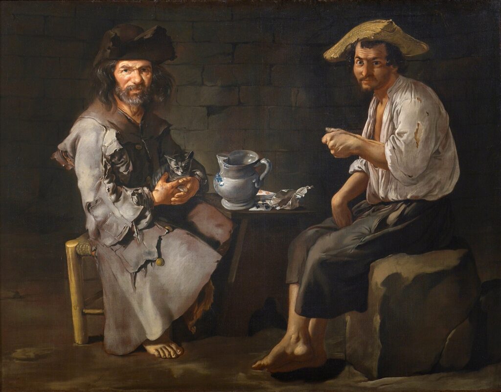 Giacomo Ceruti, Due mendicanti, 1735-1740, Pinacoteca Tosio Martinengo, Brescia. Immagine Wikimedia Commons