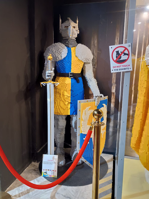 Mostra Lego in via d'Aracoeli, Cavaliere. Foto Grazia Merelli
