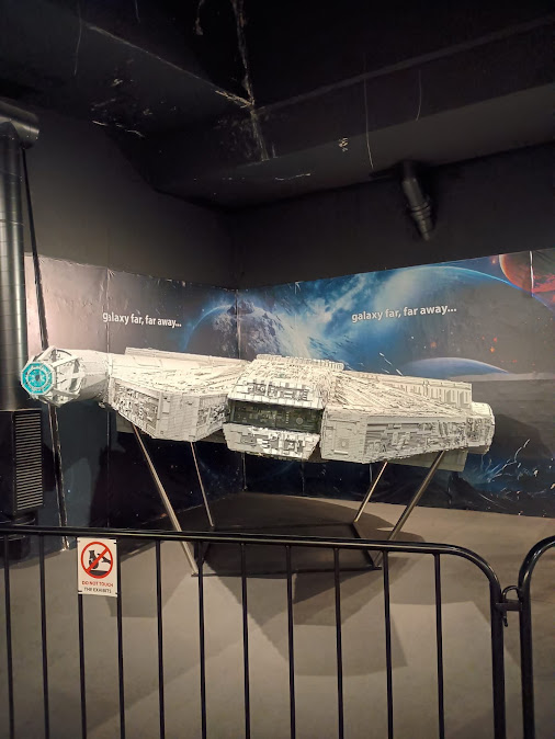 Mostra Lego in via d'Aracoeli, Millennium Falcon. Foto Grazia Merelli