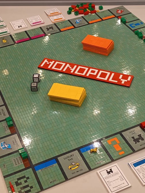 Mostra Lego in via d'Aracoeli, Monopoly. Foto Grazia Merelli