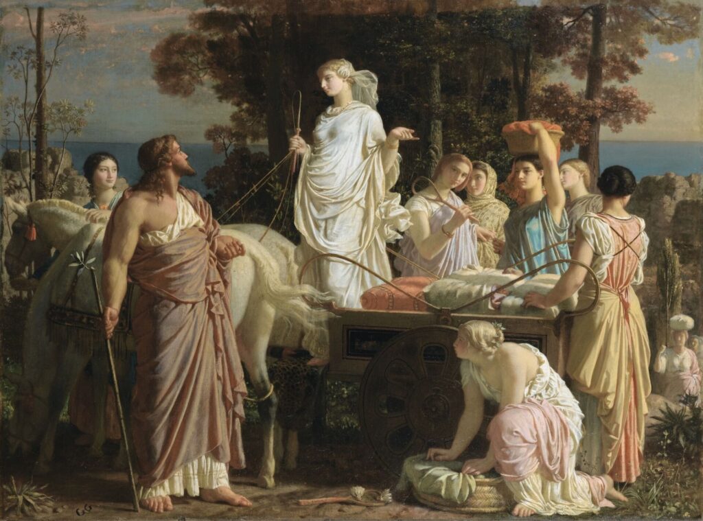 Charles Gleyre, Ulisse e Nausicaa, ante 1874 (Sotheby's). Immagine Wikimedia Commons
