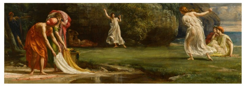 Edward John Poynter, Nausicaa e le sue ancelle che giocano a palla, 1875, Collezione privata. Immagine Wikimedia Commons, pubblico dominio