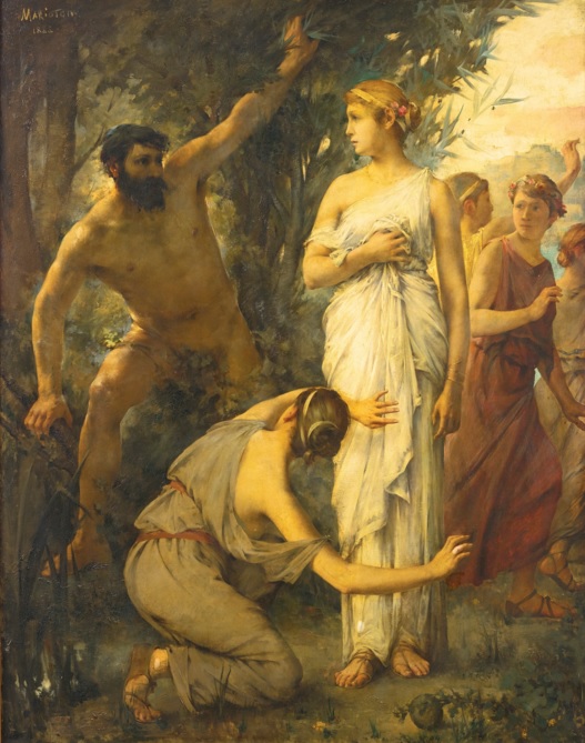 Jean-Alfred Marioton, Ulysse et Nausicaa, 1888, collection particulière. Immagine VladoubidoOo CC BY SA 4.0