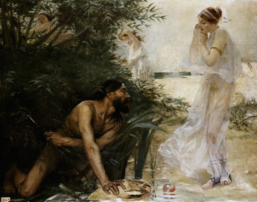 Jean Veber, Ulisse e Nausicaa, 1888