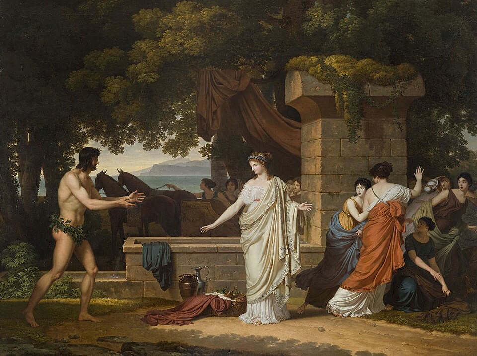 Louis Gauffier, Ulisse e Nausicaa, 1798, Musée Saint Croix. Immagine MLTC Poitiers CC BY-SA 4.0
