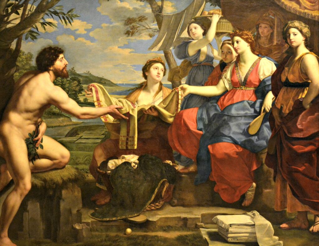 Michele Desubleo, Ulisse e Nausicaa. Immagine Mentnafunangann, Licenza Creative Commons CC AS 4.0
